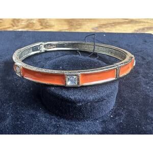 Sequin Nordstrom Colorful Thin Gold Tone Enamel Hinge Bangle $25 NWOT #188